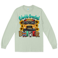 Matcha worlds greatest school bus driver Long Sleeve Tee - texasbilliewilder
