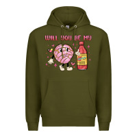 Army Green will you be my Premium Hoodie - MaliasSmallBusiness