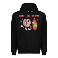 Black will you be my Premium Hoodie - MaliasSmallBusiness