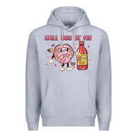 Heather Grey will you be my Premium Hoodie - MaliasSmallBusiness