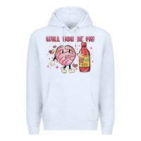 White will you be my Premium Hoodie - MaliasSmallBusiness