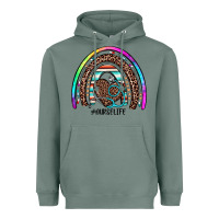 Sage nurse life rainbow Heavyweight Hoodie - JahusDesignShop