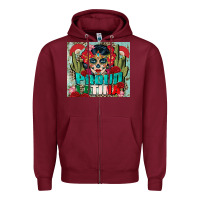 Burgundy proud latina tumbler 3 Zipper Hoodie - CTS Tumbler Store