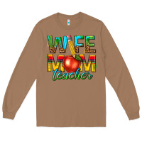 Toasted Coconut wife mom teacher Long Sleeve Tee - texasbilliewilder