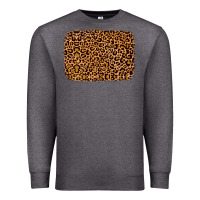 Charcoal Heather leopard glitter background Premium Sweatshirt - JahusDesignShop