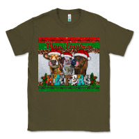 Army Green merry christmas heifers Classic Tee - RanaPortraitStore
