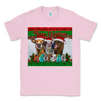 Bubblegum Pink merry christmas heifers Classic Tee - RanaPortraitStore