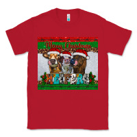 Red merry christmas heifers Classic Tee - RanaPortraitStore
