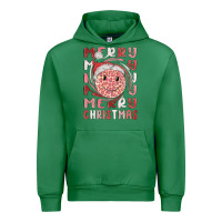 Emerald merry christmas smiling face Urban Hoodie - MaliasSmallBusiness