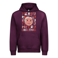 Mauve Wine merry christmas smiling face Urban Hoodie - MaliasSmallBusiness