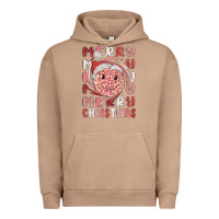 Pigment Burro merry christmas smiling face Urban Hoodie - MaliasSmallBusiness