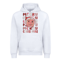 White merry christmas smiling face Urban Hoodie - MaliasSmallBusiness