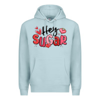 Blue Mist hey sugar valentines day Premium Hoodie - MaliasSmallBusiness