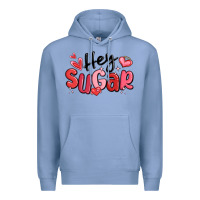 Colony Blue hey sugar valentines day Premium Hoodie - MaliasSmallBusiness