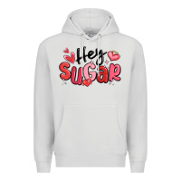 Dove Grey hey sugar valentines day Premium Hoodie - MaliasSmallBusiness