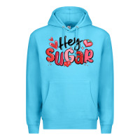Ocean Blue hey sugar valentines day Premium Hoodie - MaliasSmallBusiness
