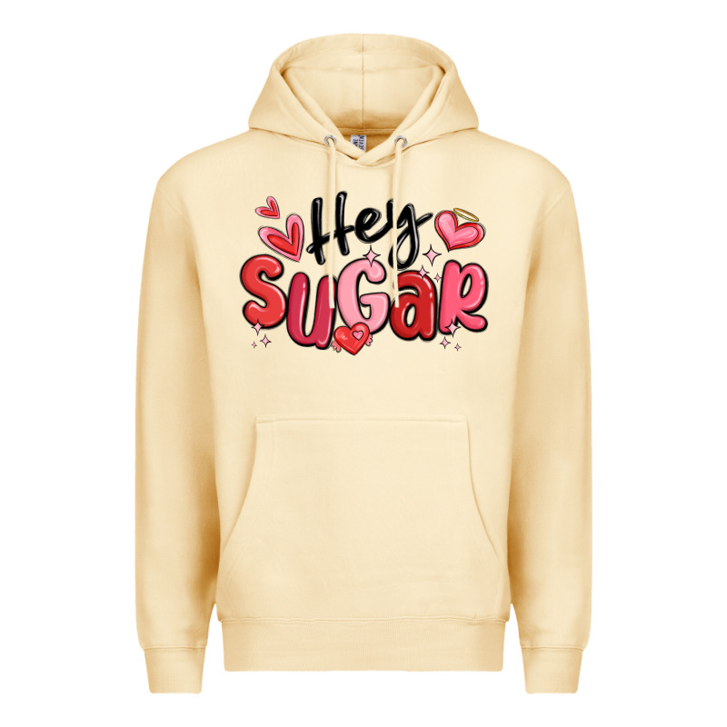 Hey Sugar Valentines Day Premium Hoodie by MaliasSmallBusiness | Teevron