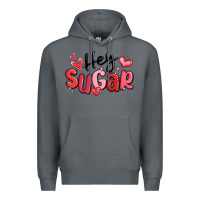Rock hey sugar valentines day Premium Hoodie - MaliasSmallBusiness