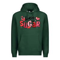 Sports Green hey sugar valentines day Premium Hoodie - MaliasSmallBusiness