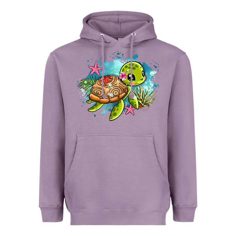 Ocean With Turtle Heavyweight Hoodie by AdoDesignShop | Teevron