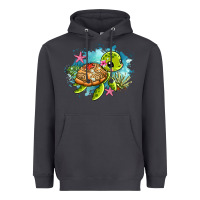 Smoke ocean with turtle Heavyweight Hoodie - AdoDesignShop