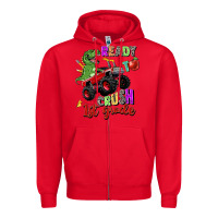 Red ready to crush 1st grade Zipper Hoodie - Zillion Design Studio