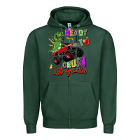 Sports Green ready to crush 1st grade Zipper Hoodie - Zillion Design Studio