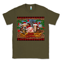 Army Green merry christmas cow pig and horse Classic Tee - RanaPortraitStore