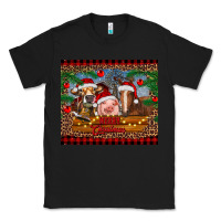 Black merry christmas cow pig and horse Classic Tee - RanaPortraitStore