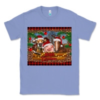 Colony Blue merry christmas cow pig and horse Classic Tee - RanaPortraitStore