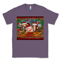 Lavender merry christmas cow pig and horse Classic Tee - RanaPortraitStore