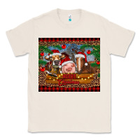 Natural merry christmas cow pig and horse Classic Tee - RanaPortraitStore