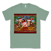 Sage merry christmas cow pig and horse Classic Tee - RanaPortraitStore