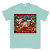 Seafoam merry christmas cow pig and horse Classic Tee - RanaPortraitStore
