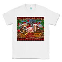 White merry christmas cow pig and horse Classic Tee - RanaPortraitStore