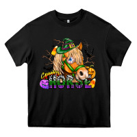 Black spooky horse Heavy Core Tee - CowhideDigitalArt