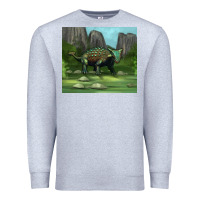 Heather Grey ankylosaurus tumbler Premium Sweatshirt - Artiststas