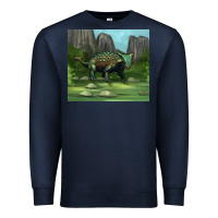 Navy ankylosaurus tumbler Premium Sweatshirt - Artiststas
