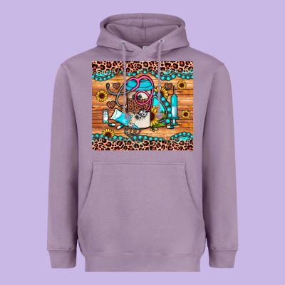 Western Gemstone Sunflower Nurse Heavyweight Hoodie Designed By Jahusdesignshop