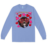 Colony Blue valentine's day havanese dog Long Sleeve Tee - RanaPortraitStore