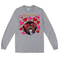 Heather Grey valentine's day havanese dog Long Sleeve Tee - RanaPortraitStore
