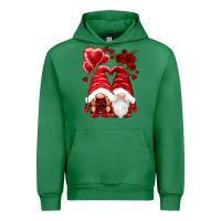 Emerald valentines day gnomies Urban Hoodie - NancyCooperArtShop