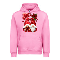 Fuchsia Pink valentines day gnomies Urban Hoodie - NancyCooperArtShop