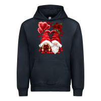 Navy valentines day gnomies Urban Hoodie - NancyCooperArtShop