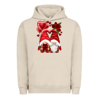Pigment French Oak valentines day gnomies Urban Hoodie - NancyCooperArtShop