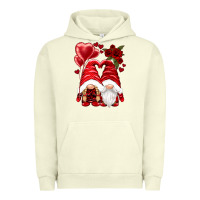 Pigment Pistachio valentines day gnomies Urban Hoodie - NancyCooperArtShop
