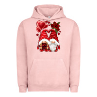 Pigment Salmon valentines day gnomies Urban Hoodie - NancyCooperArtShop