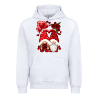 White valentines day gnomies Urban Hoodie - NancyCooperArtShop
