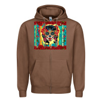 Chestnut sugar skull tumbler 3 Zipper Hoodie - CTS Tumbler Store