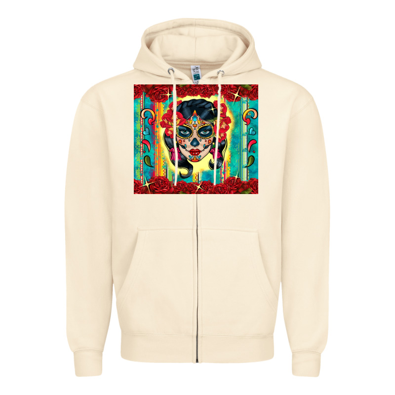 Sugar Skull Tumbler 3 Zipper Hoodie by CTS Tumbler Store | Teevron